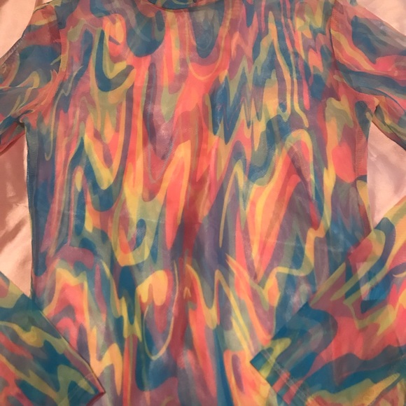 Mesh Rainbow bodysuit - Picture 2 of 4